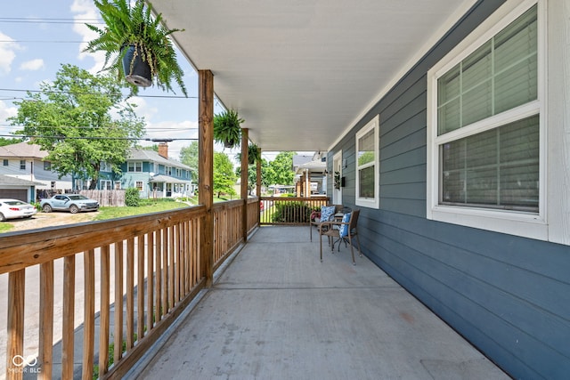609 E 39th St, Indianapolis, IN 46205 - covered porch with a residential view