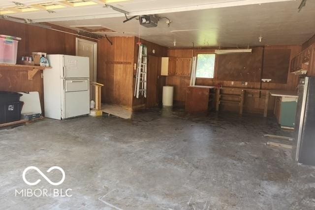 17310 N Willman Rd, Eaton, IN 47338 - garage featuring freestanding refrigerator