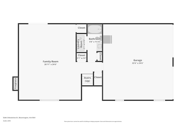 9240 E Woodview Dr, Bloomington, IN 47401 - view of floor plan / room layout
