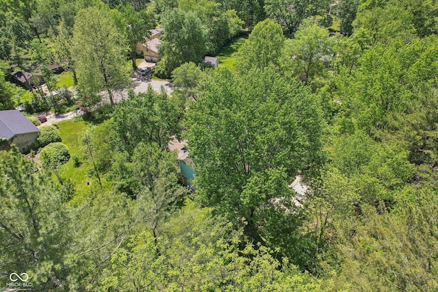 9240 E Woodview Dr, Bloomington, IN 47401 - bird's eye view of a heavily wooded area
