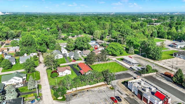 3310 Ransdell St, Indianapolis, IN 46227 - aerial view of a heavily wooded area