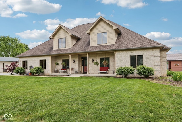 2825 S State Road 267, Plainfield, IN 46168 - view of front of property featuring a front lawn, roof with shingles, and brick siding
