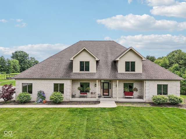 2825 S State Road 267, Plainfield, IN 46168 - back of property with roof with shingles, a lawn, and brick siding