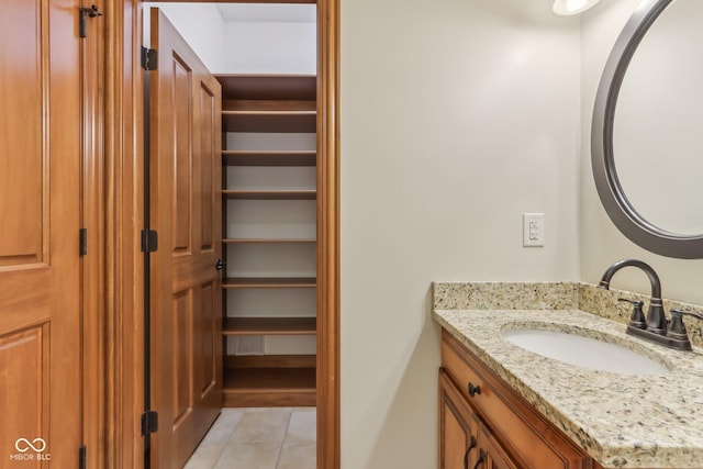 2825 S State Road 267, Plainfield, IN 46168 - bathroom featuring vanity and tile patterned floors
