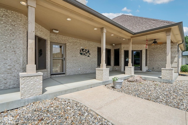 2825 S State Road 267, Plainfield, IN 46168 - view of patio with ceiling fan