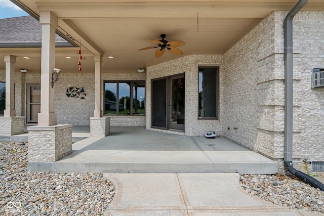 2825 S State Road 267, Plainfield, IN 46168 - view of patio featuring ceiling fan