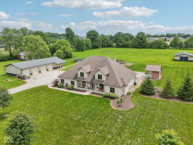 2825 S State Road 267, Plainfield, IN 46168 - view from above of property with a tree filled landscape