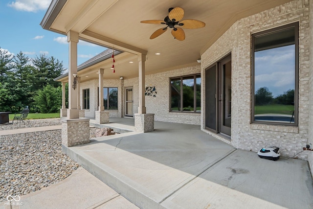 2825 S State Road 267, Plainfield, IN 46168 - view of patio with a ceiling fan