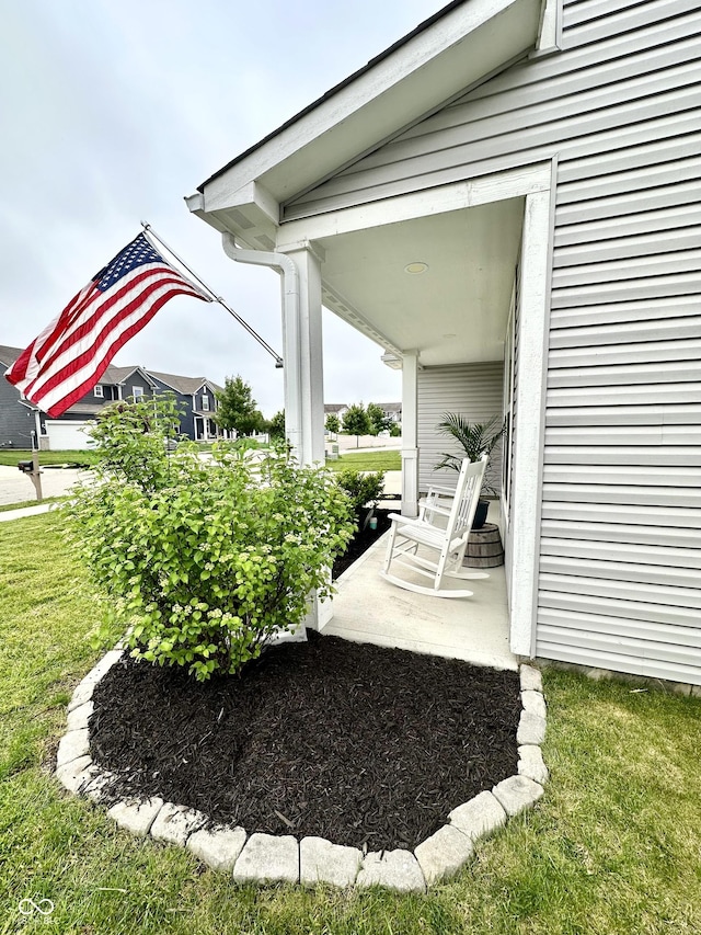 1880 Explorer Ct, Franklin, IN 46131 - porch featuring a yard