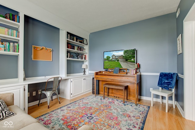 7452 Lace Bark Ct, Avon, IN 46123 - office featuring light wood-type flooring and built in study area