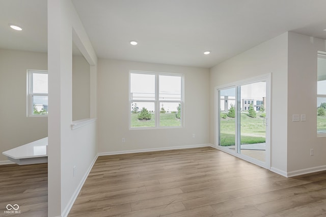 2705 Penn Ave, Plainfield, IN 46168 - unfurnished room with light wood-style floors and recessed lighting