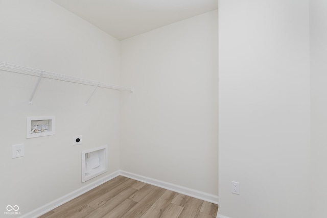 2705 Penn Ave, Plainfield, IN 46168 - washroom featuring hookup for an electric dryer, light wood finished floors, and hookup for a washing machine