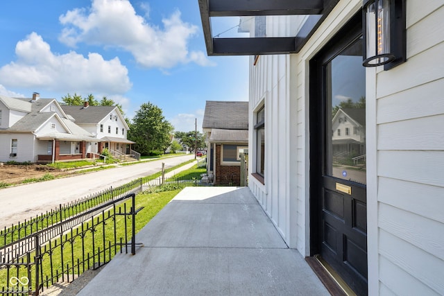 19 E Regent St, Indianapolis, IN 46225 - view of patio with a residential view