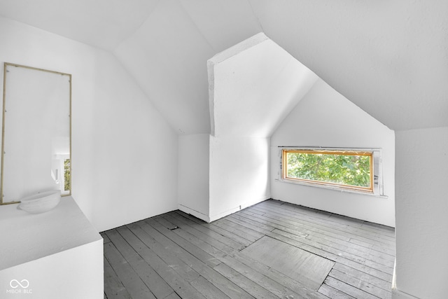 19 E Regent St, Indianapolis, IN 46225 - additional living space with hardwood / wood-style flooring and vaulted ceiling