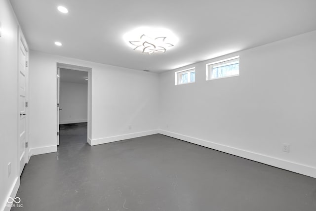 19 E Regent St, Indianapolis, IN 46225 - basement with recessed lighting and baseboards