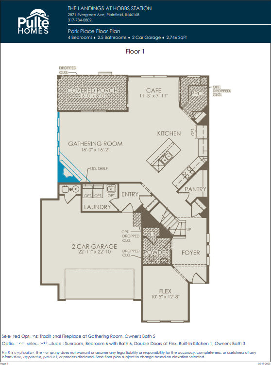 2693 Penn Ave, Plainfield, IN 46168 - room layout