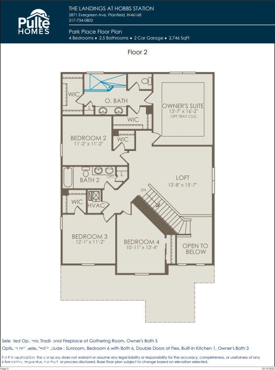 2693 Penn Ave, Plainfield, IN 46168 - floor plan / room layout