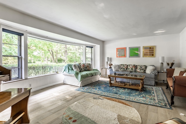 6220 Spring Mill Rd, Indianapolis, IN 46260 - living room featuring hardwood / wood-style floors