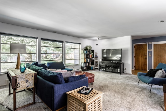 6220 Spring Mill Rd, Indianapolis, IN 46260 - living area featuring carpet floors