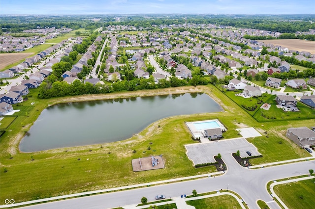 15580 Garrano Ln, Fishers, IN 46040 - aerial view of property's location with a large body of water and nearby suburban area