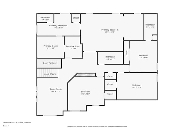 15580 Garrano Ln, Fishers, IN 46040 - home floor plan