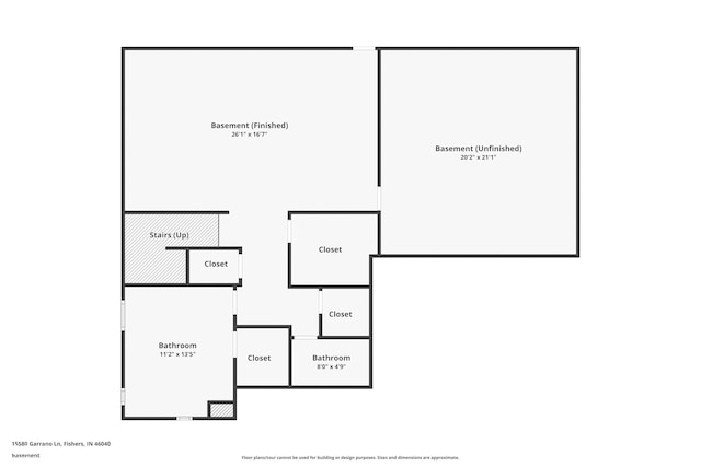 15580 Garrano Ln, Fishers, IN 46040 - room layout