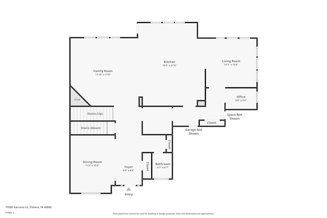 15580 Garrano Ln, Fishers, IN 46040 - home floor plan