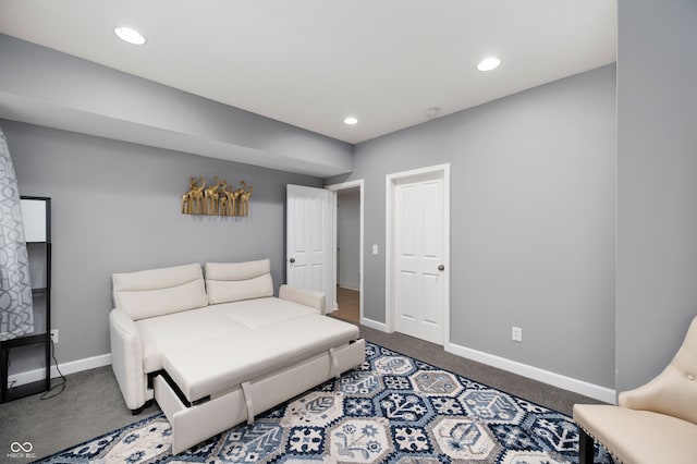 15580 Garrano Ln, Fishers, IN 46040 - bedroom featuring carpet, baseboards, and recessed lighting