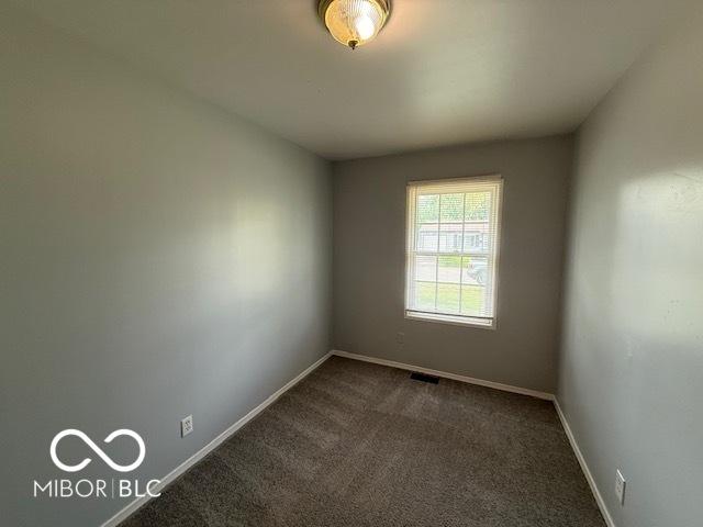 7842 Brennan Rd, Indianapolis, IN 46219 - unfurnished room with dark colored carpet and baseboards