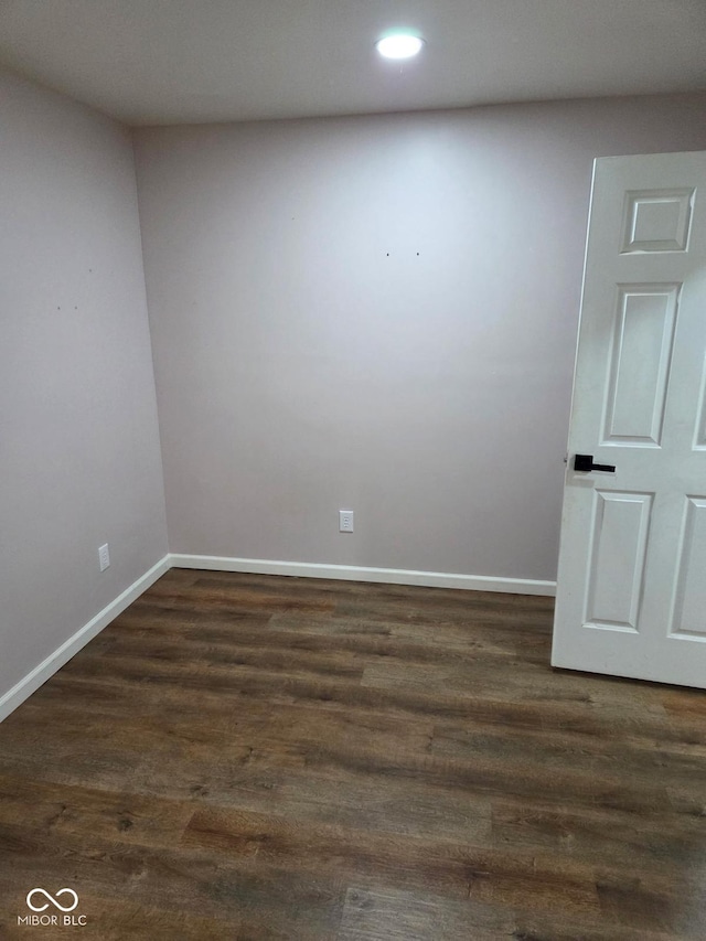 4115 Tansel Rd, Indianapolis, IN 46234 - unfurnished room featuring baseboards, recessed lighting, and dark wood finished floors