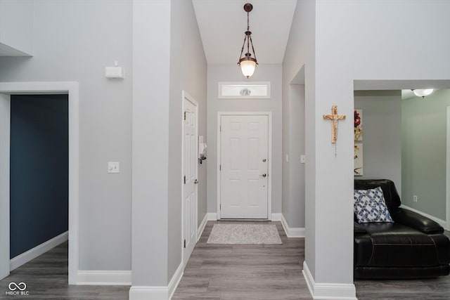 7838 Chesapeake Dr E, Indianapolis, IN 46236 - foyer entrance featuring wood finished floors and baseboards