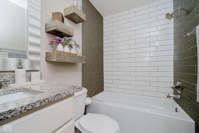 7838 Chesapeake Dr E, Indianapolis, IN 46236 - full bath with vanity, toilet, and shower / bath combination