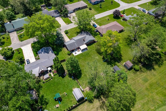 9104 W Lone Beech Dr, Muncie, IN 47304 - aerial overview of property's location with nearby suburban area