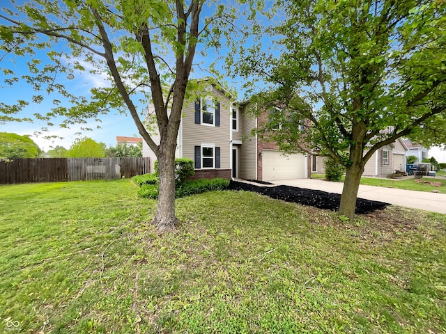 2116 Orchid Bloom Dr, Indianapolis, IN 46231 - traditional home with driveway, a garage, and brick siding