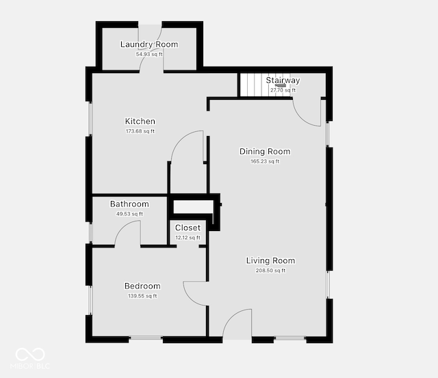 2006 N Olney St, Indianapolis, IN 46218 - property floor plan