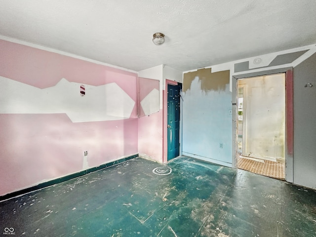 2006 N Olney St, Indianapolis, IN 46218 - spare room with unfinished concrete floors