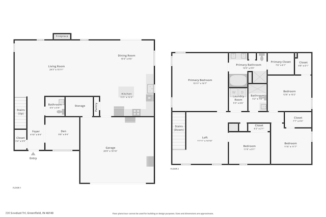 220 Sawdust Trl, Greenfield, IN 46140 - view of property floor plan