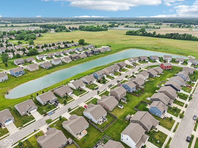 220 Sawdust Trl, Greenfield, IN 46140 - aerial perspective of suburban area featuring a nearby body of water
