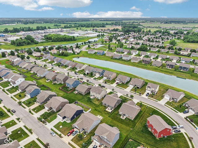 220 Sawdust Trl, Greenfield, IN 46140 - aerial perspective of suburban area with a nearby body of water