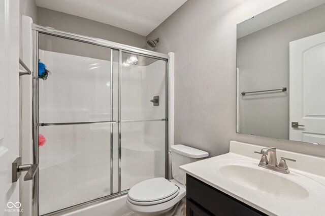 220 Sawdust Trl, Greenfield, IN 46140 - bathroom featuring a shower stall and vanity