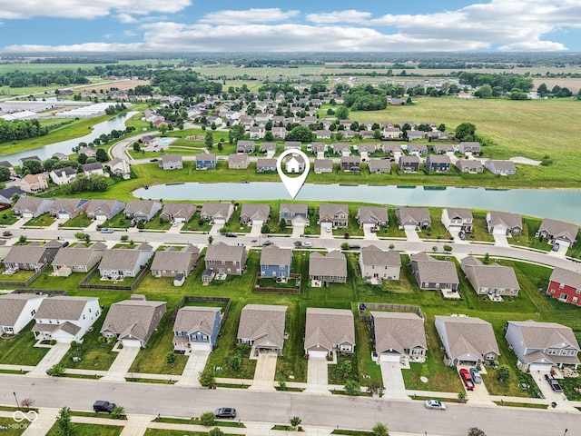 220 Sawdust Trl, Greenfield, IN 46140 - aerial view of residential area with a nearby body of water
