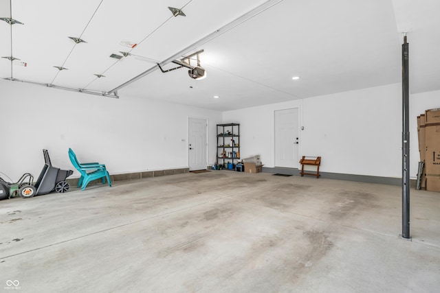 353 S Indiana St, Danville, IN 46122 - garage with recessed lighting and a garage door opener