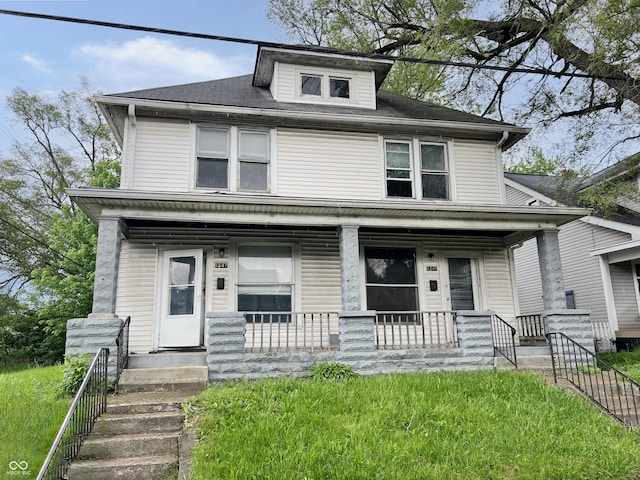 1247 Wright St, Indianapolis, IN 46203 - traditional style home with covered porch