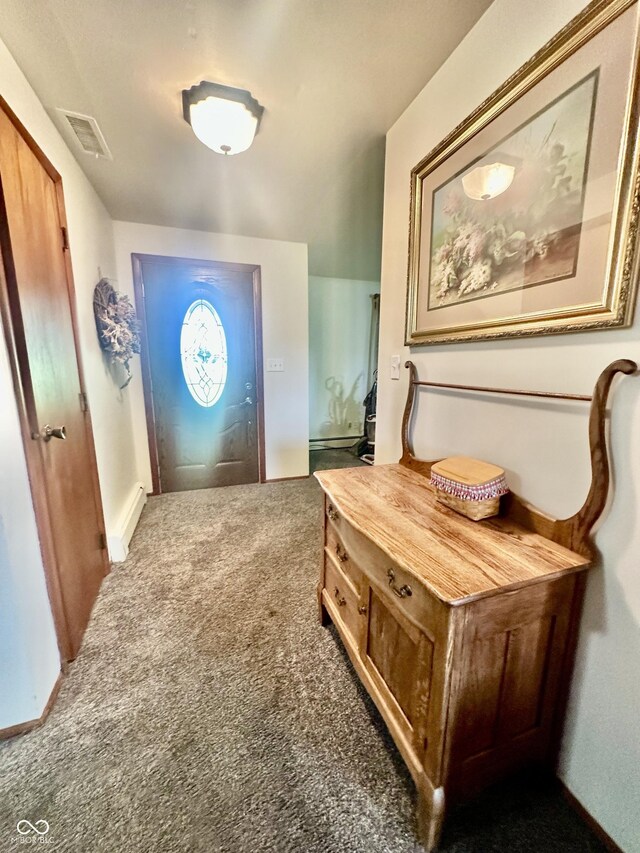 1154 W US Highway 136, Veedersburg, IN 47987 - carpeted entryway featuring baseboards
