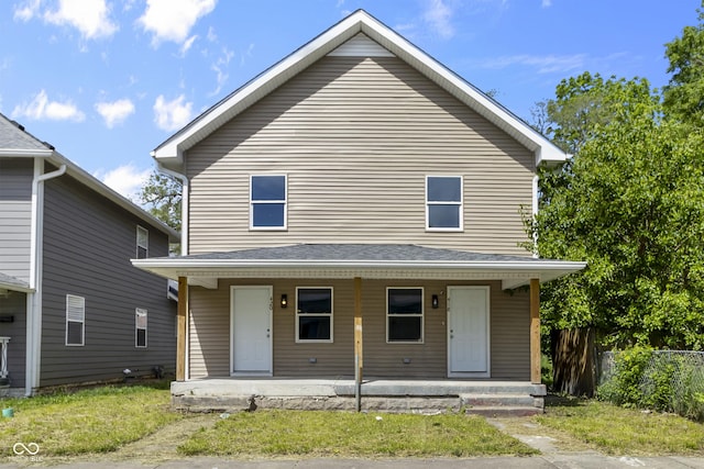 418 Harlan St, Indianapolis, IN 46201 - american foursquare style home featuring a porch