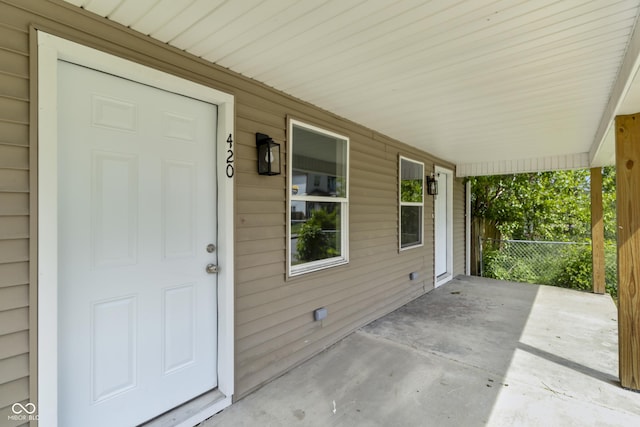 418 Harlan St, Indianapolis, IN 46201 - doorway to property with covered porch