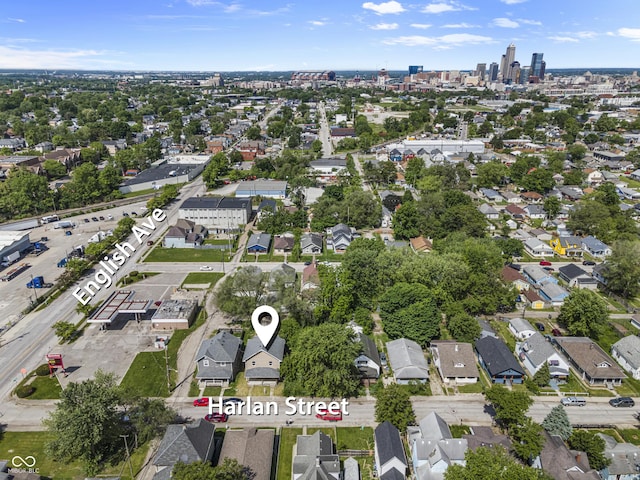 418 Harlan St, Indianapolis, IN 46201 - aerial view of property's location featuring nearby suburban area