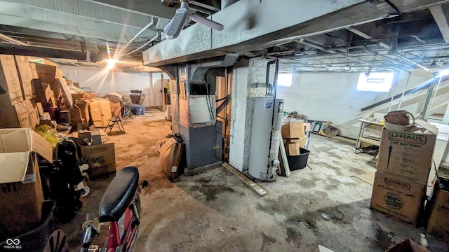 100 N 6th Ave, Beech Grove, IN 46107 - below grade area with water heater and heating unit
