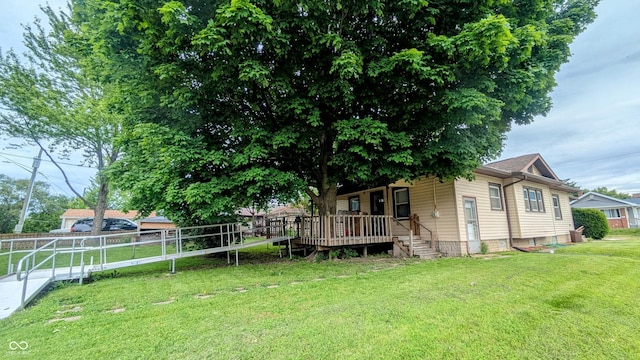 100 N 6th Ave, Beech Grove, IN 46107 - view of yard featuring covered porch