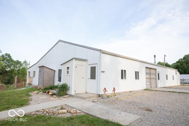 6190 E County Road 800 N, North Vernon, IN 47265 - view of front facade featuring a detached garage